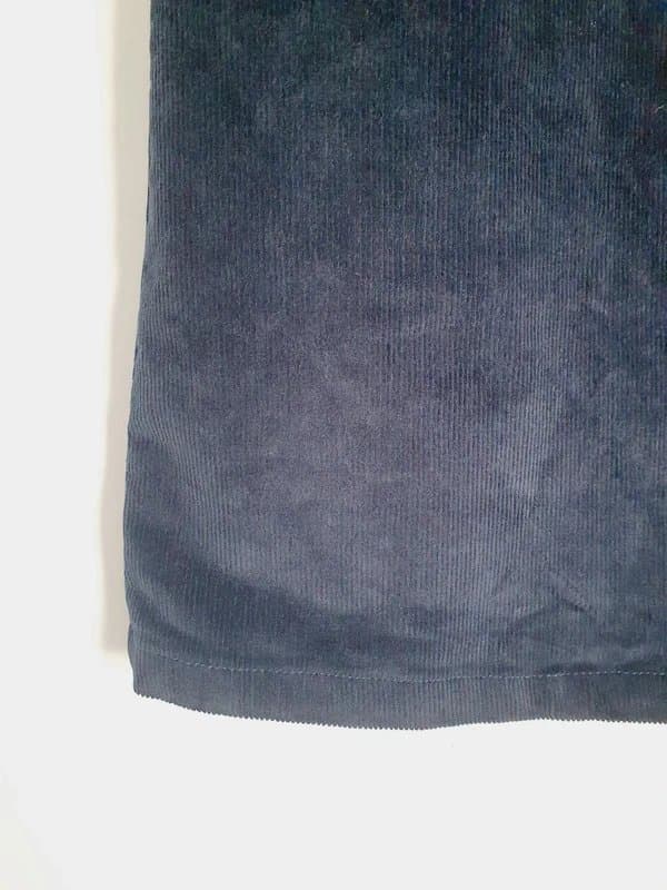 Joules Joules navy blue corduroy button down mini skirt size uk 16