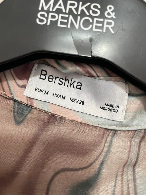 Bershka Beautiful Bershka swirl print chiffon blouse size M