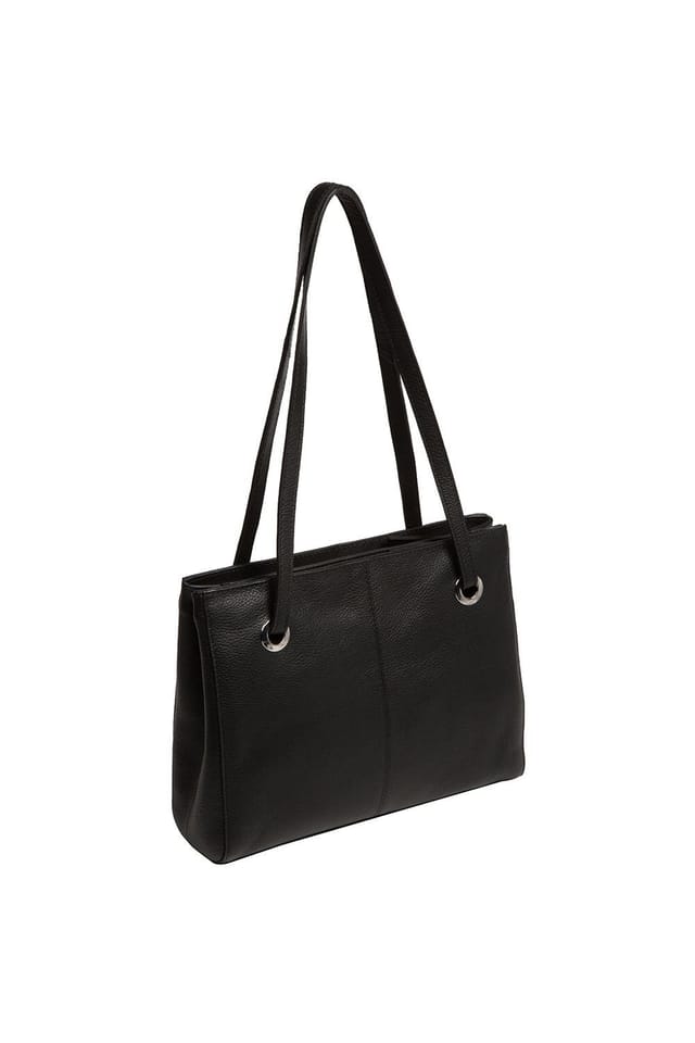 NiNa Amora NiNa Amora Women's 'Teresa' Leather Handbag in Black - 3