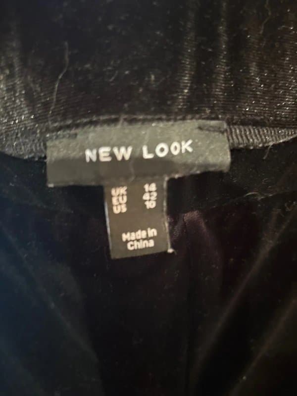 New Look Wide leg velvet trousers size 14