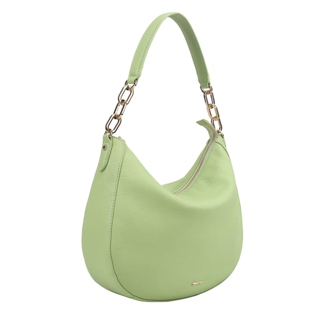 Paul Costelloe Paul Costelloe Women's Bisbee Leather Shoulder Bag in Green - 2