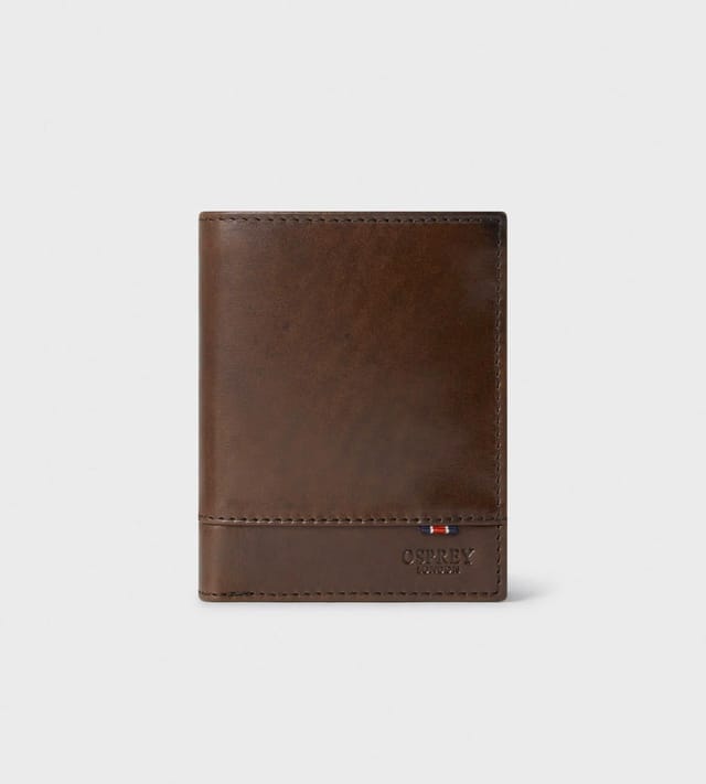 OSPREY LONDON OSPREY LONDON Men's The London Leather Wallet with Coin Pocket in Brown - 2