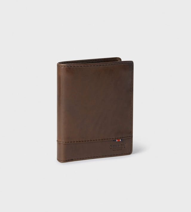 OSPREY LONDON OSPREY LONDON Men's The London Leather Wallet with Coin Pocket in Brown - 3