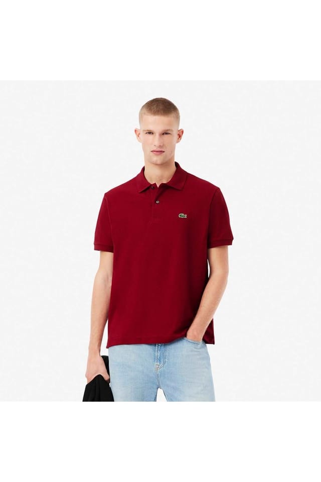 Lacoste Lacoste Men's L1212 Polo Bordeaux in Burgundy - 2