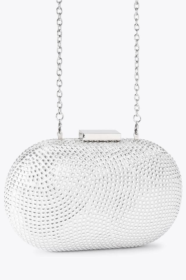 Carvela Carvela Women's 'Pietra Hard Clutch' Bag in Silver - 2