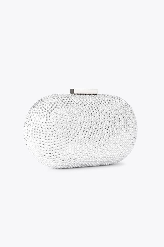 Carvela Carvela Women's 'Pietra Hard Clutch' Bag in Silver - 3