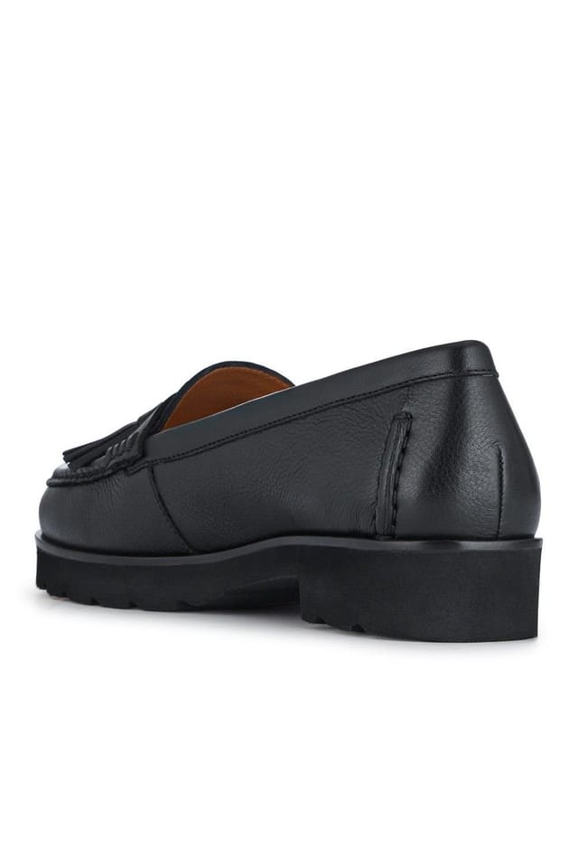 Jones Bootmaker Jones Bootmaker Women's Leather Casual Slip-On Shoes in Black - 3