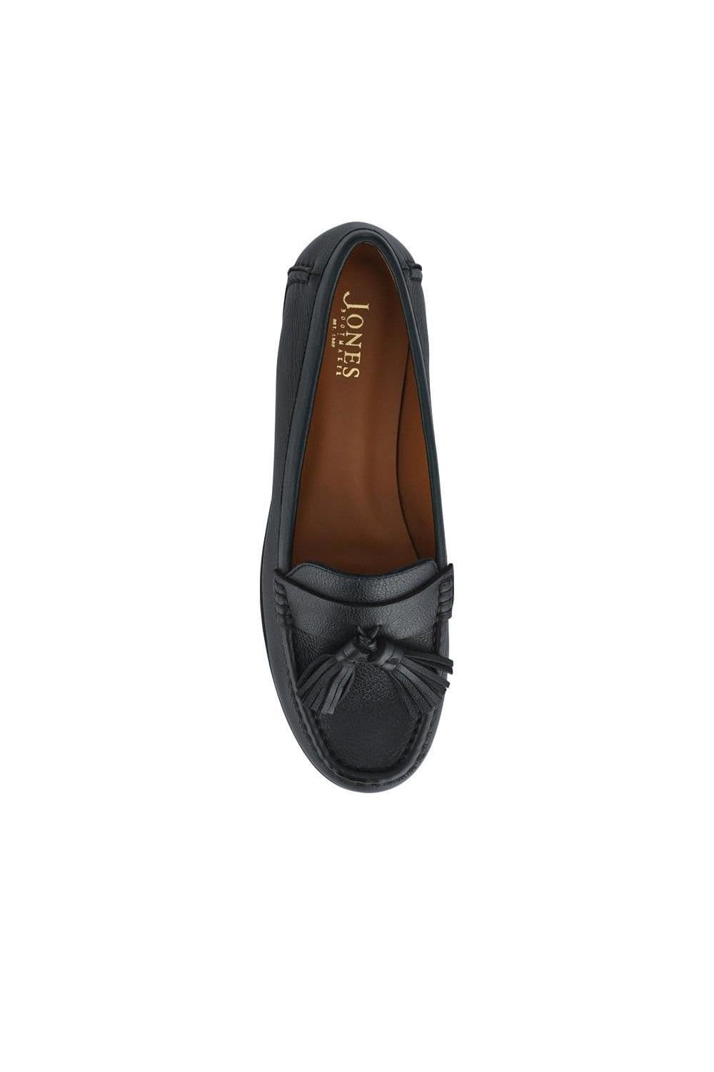 Jones Bootmaker Jones Bootmaker Women's Leather Casual Slip-On Shoes in Black - 4
