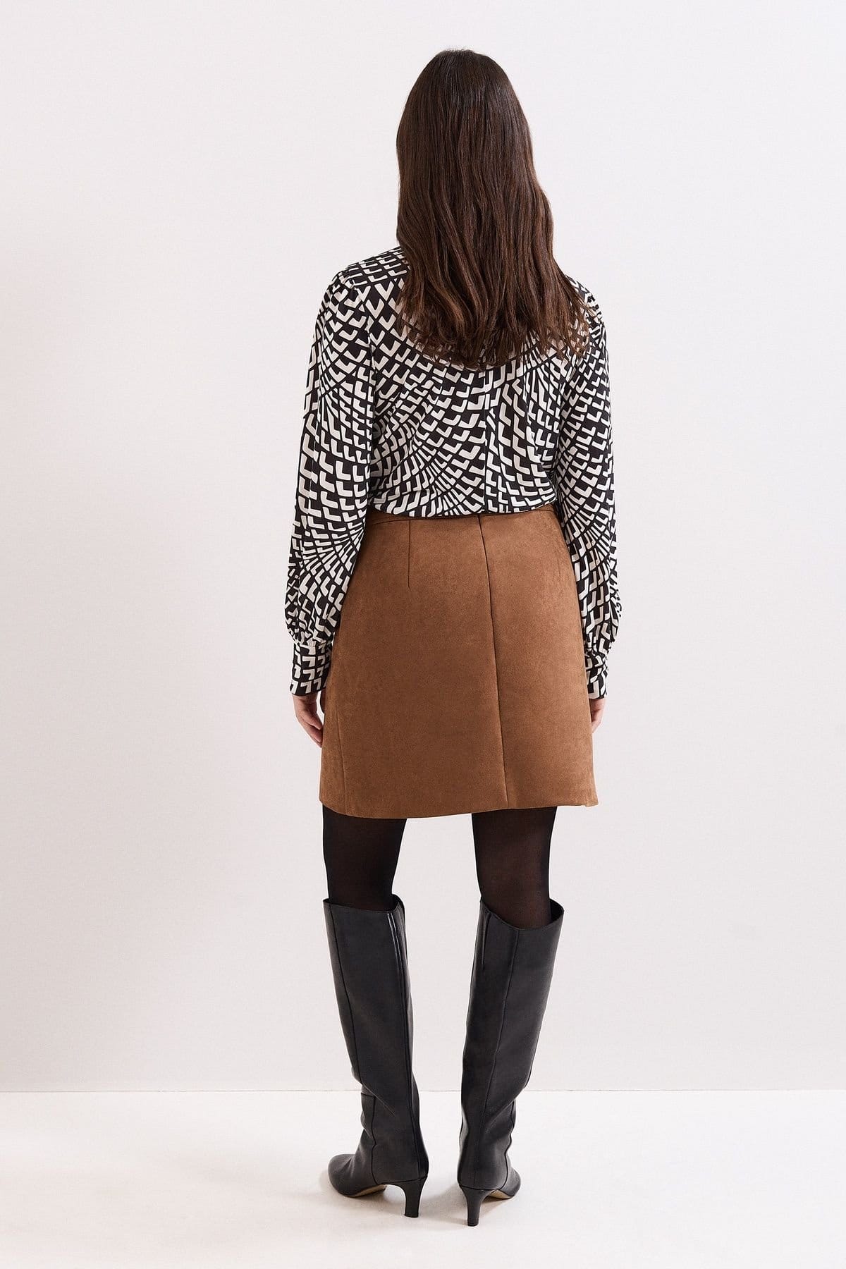 Phase Eight Phase Eight Women's Felisity Mini Skirt in Brown - 4