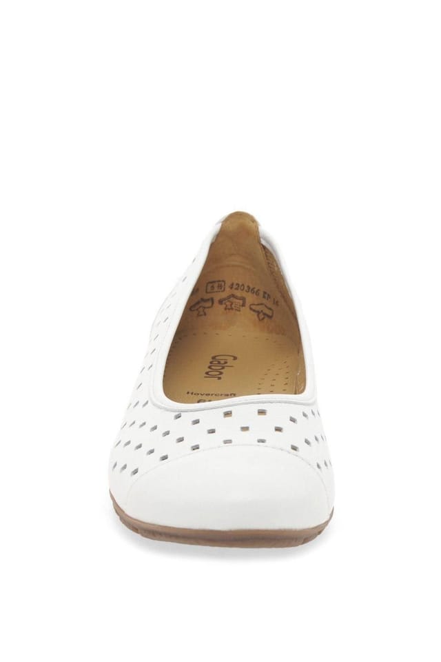 Gabor Gabor Women's 'Ruffle' Casual Shoes in White - 3