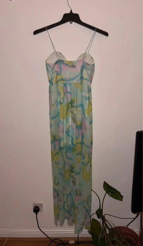ASOS Design Beautiful printed chiffon occasion dress