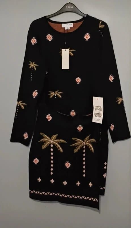 Never Fully Dressed Never Fully Dressed Midnight Havana Elise Mini Dress - size L/12