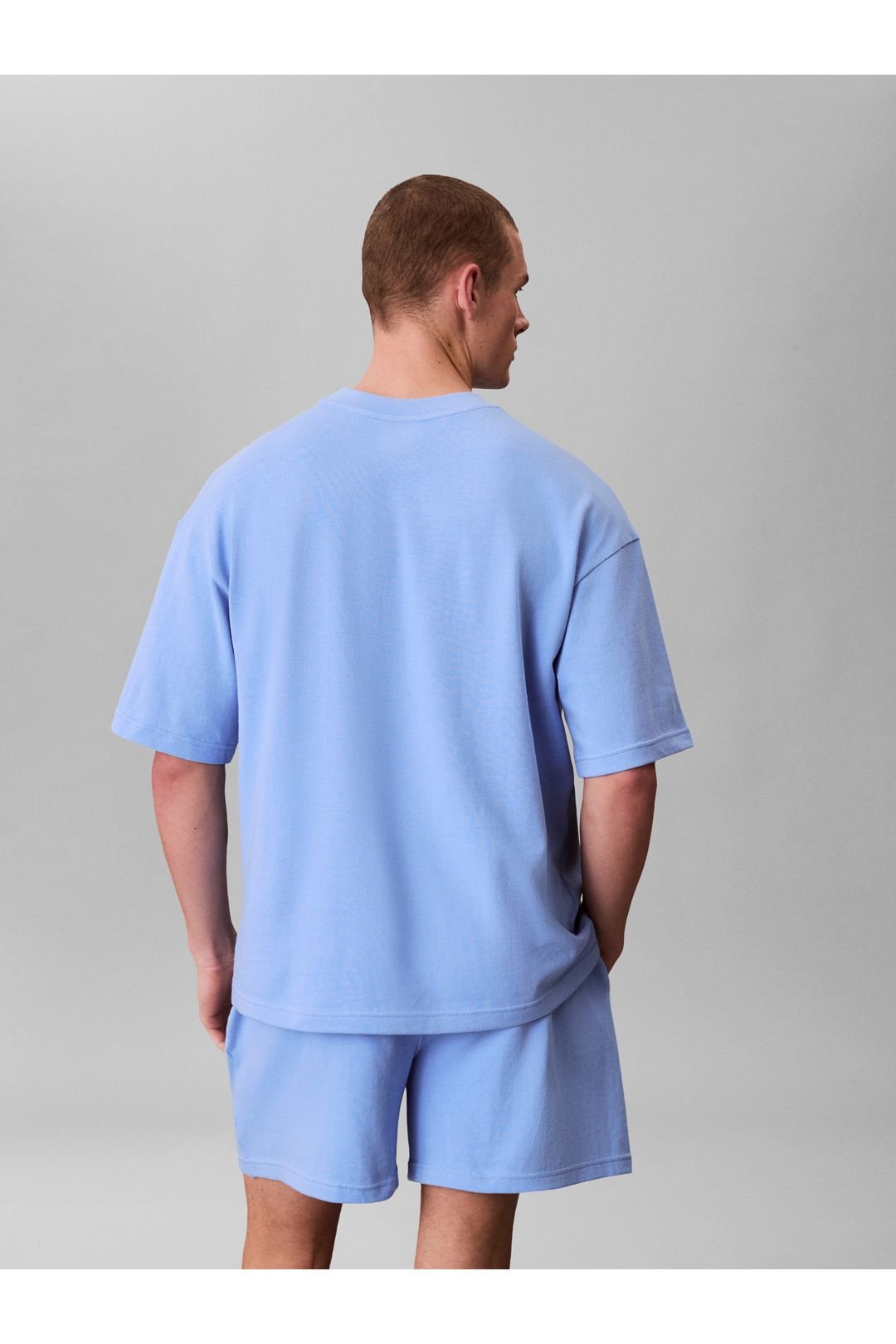 Calvin Klein Calvin Klein Men's Ss Tee Short Set Blue Descent - 3