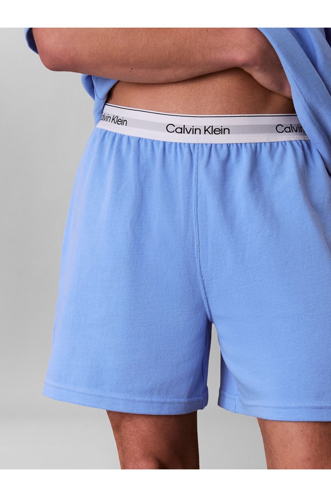 Calvin Klein Calvin Klein Men's Ss Tee Short Set Blue Descent - 4