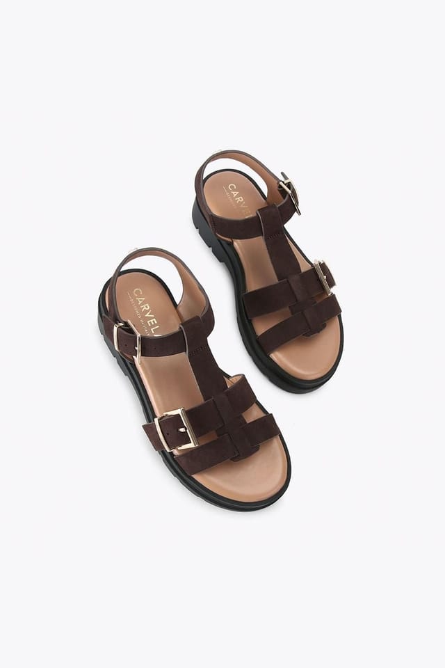 Carvela Carvela Women's 'Bormio Sandal' Fabric Sandals in Brown - 2
