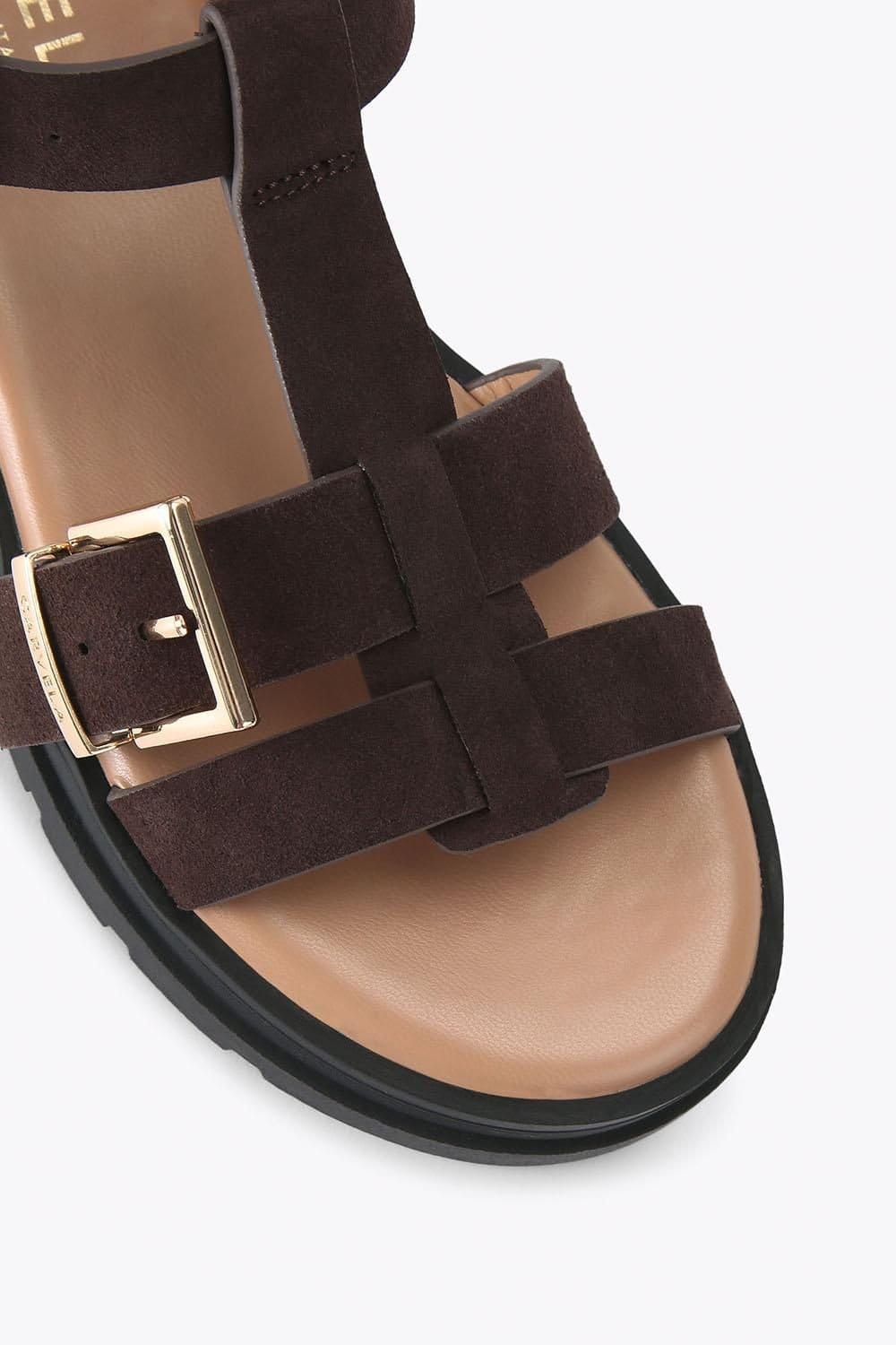 Carvela Carvela Women's 'Bormio Sandal' Fabric Sandals in Brown - 4