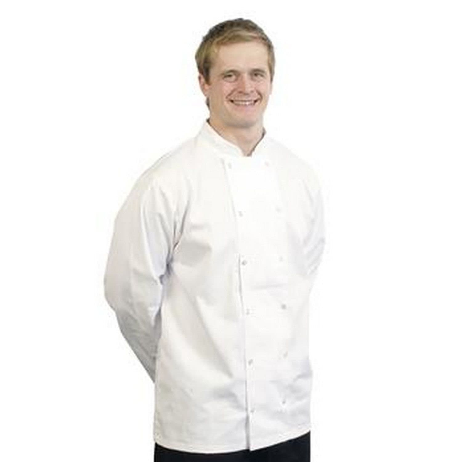 BonChef BonChef Men's Danny Long Sleeved Chef Jacket in White