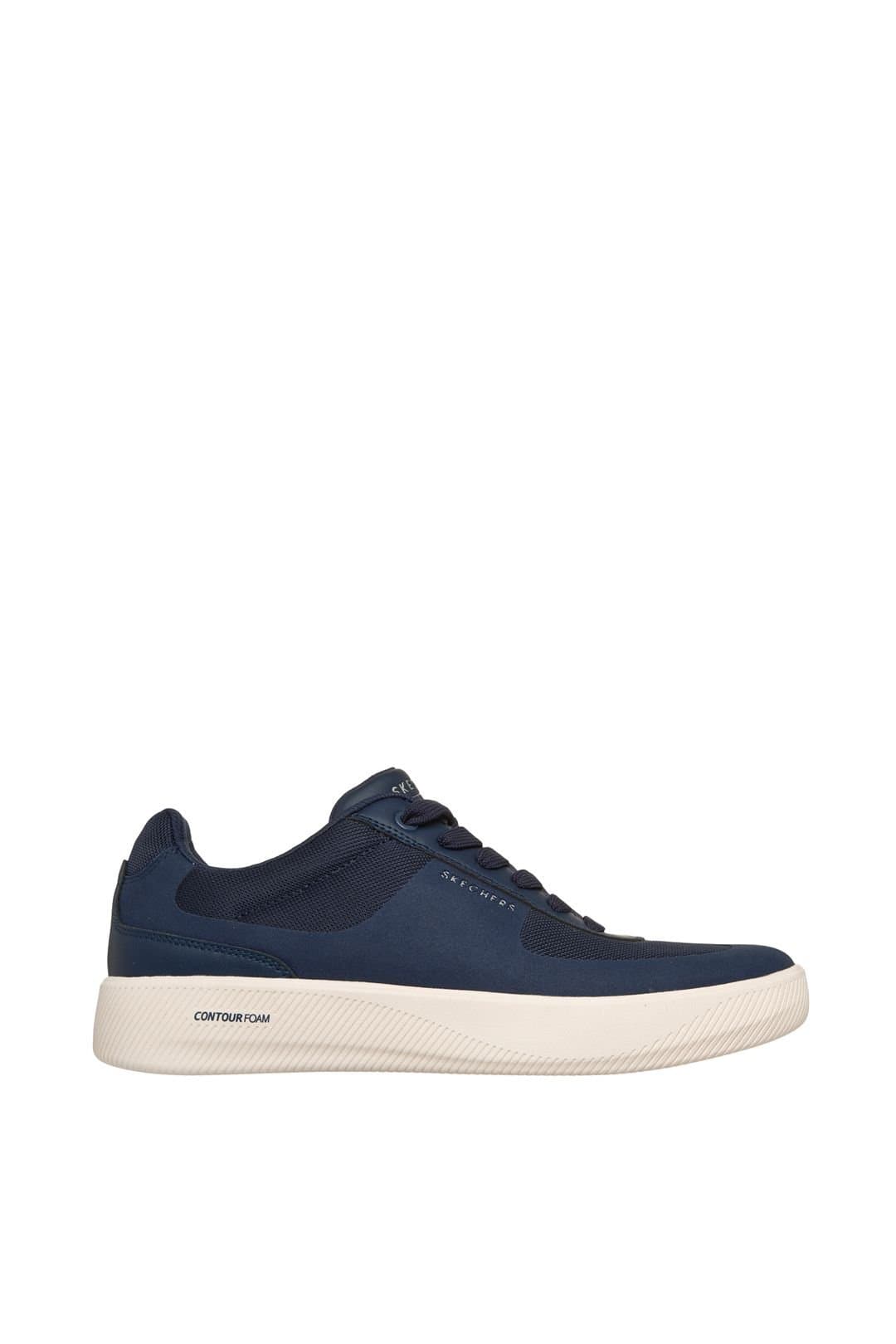 Skechers Skechers Men's ARCH FIT COURT BREAK COMODO COMFORT Slip-On Arch Fit Sneaker Navy