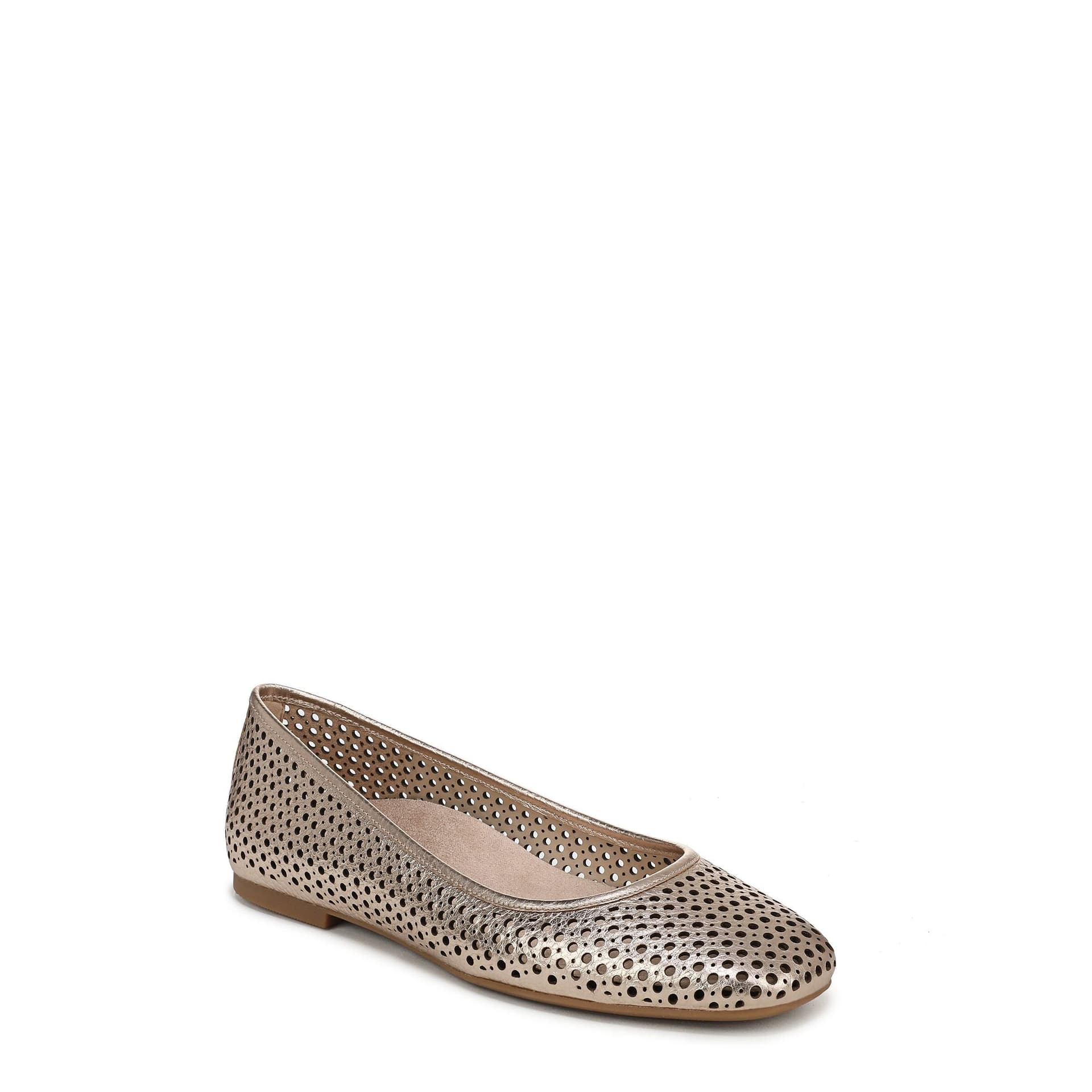 Vionic Vionic Women's Orinda Perf Ballerina shoe in Gold