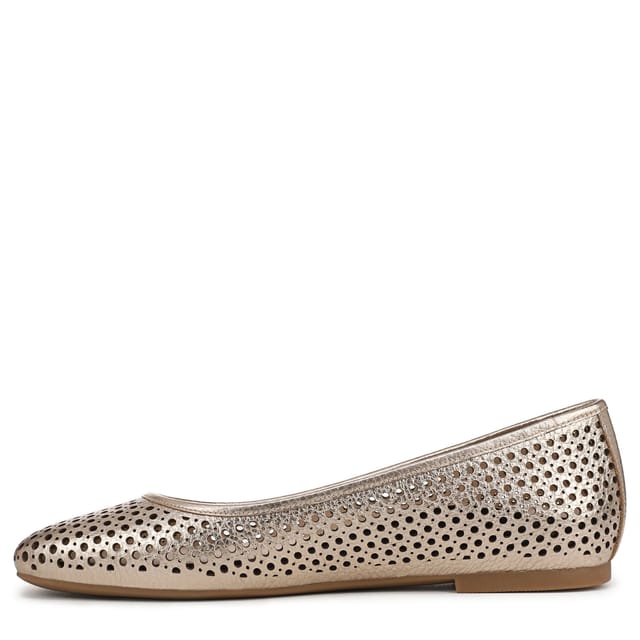 Vionic Vionic Women's Orinda Perf Ballerina shoe in Gold - 2