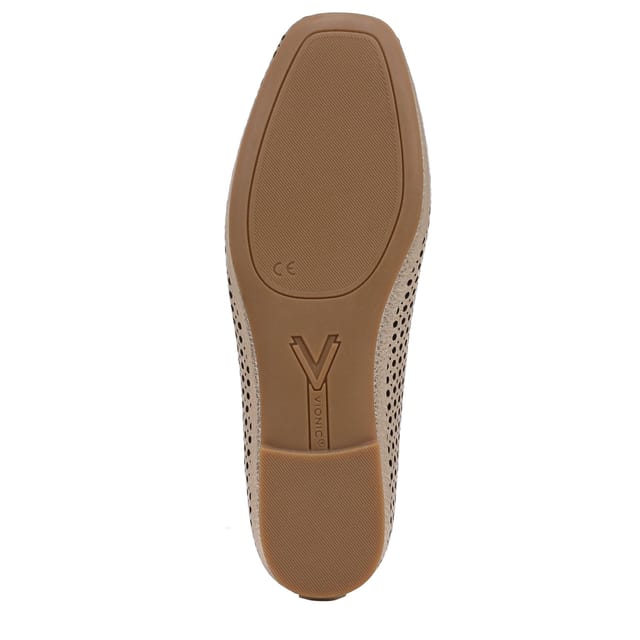 Vionic Vionic Women's Orinda Perf Ballerina shoe in Gold - 3
