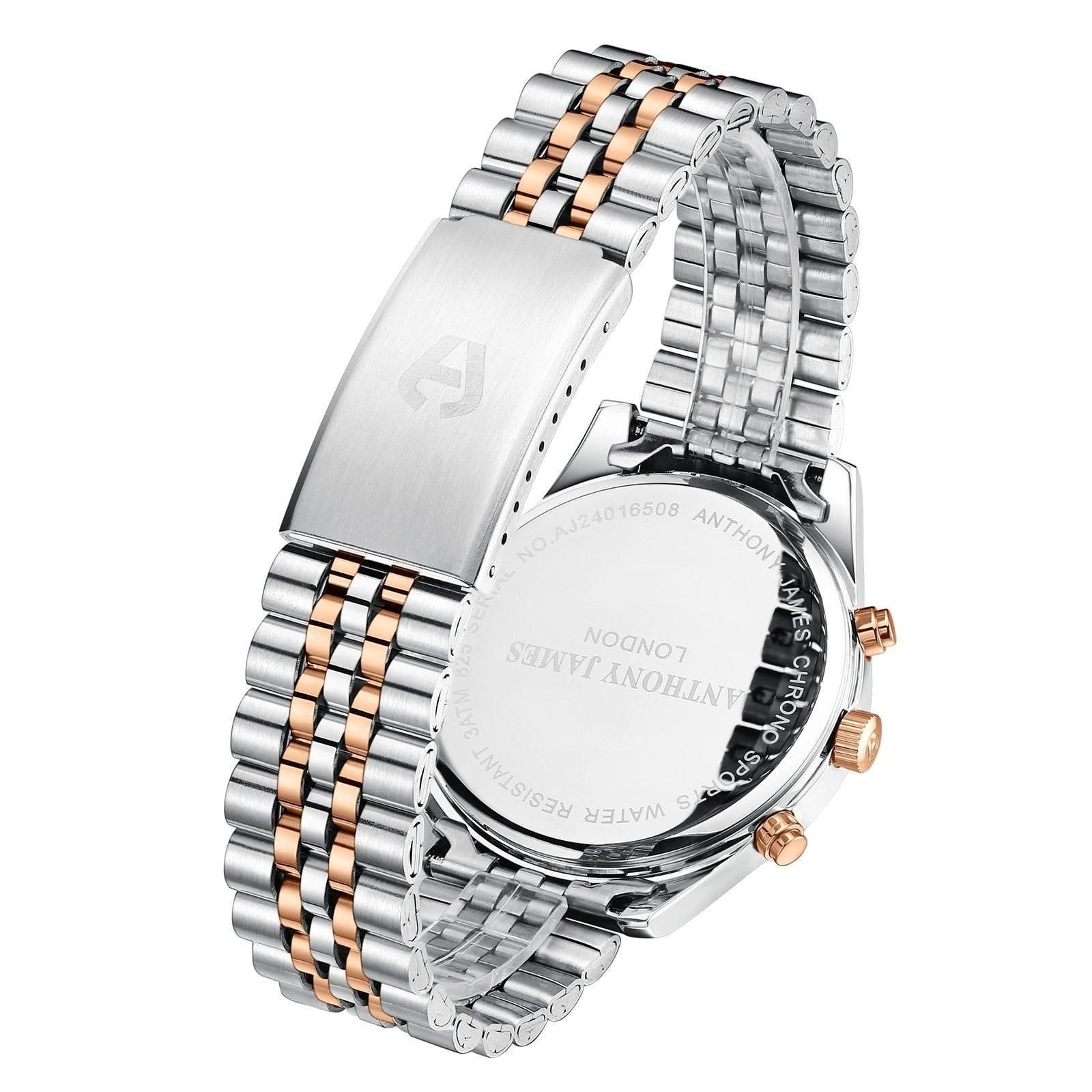 Anthony James Anthony James Men's Hand Assembled Chrono Sports Watch - 4