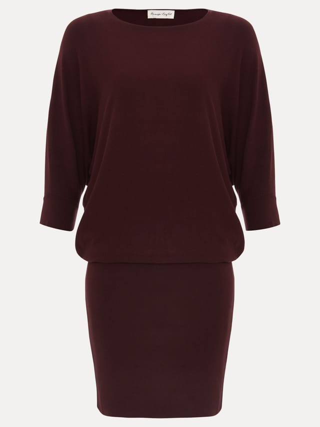 Phase Eight Phase Eight Women's Becca Batwing Dress in Wine - 2
