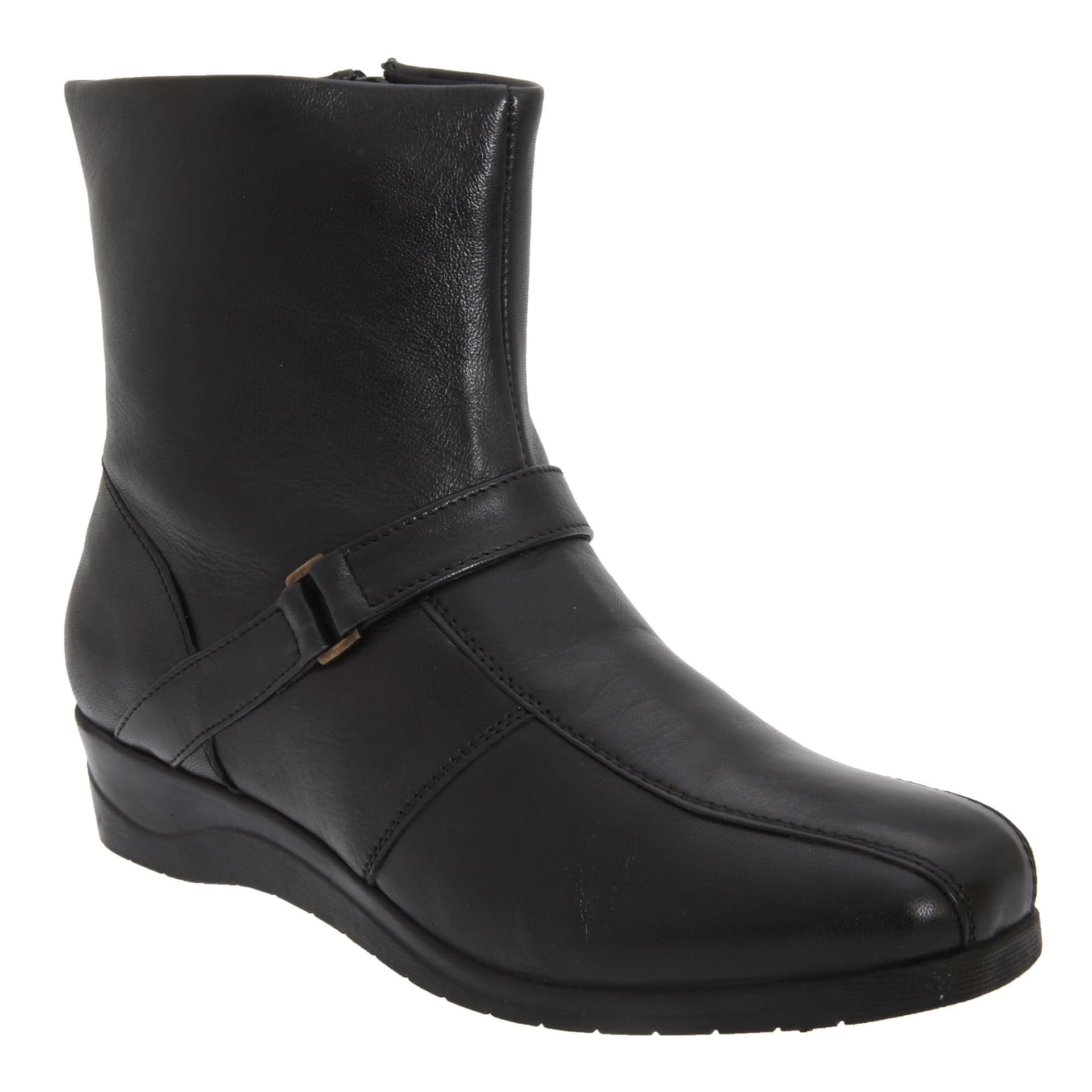 Mod Comfys Mod Comfys Black Softie Leather Ankle Boots