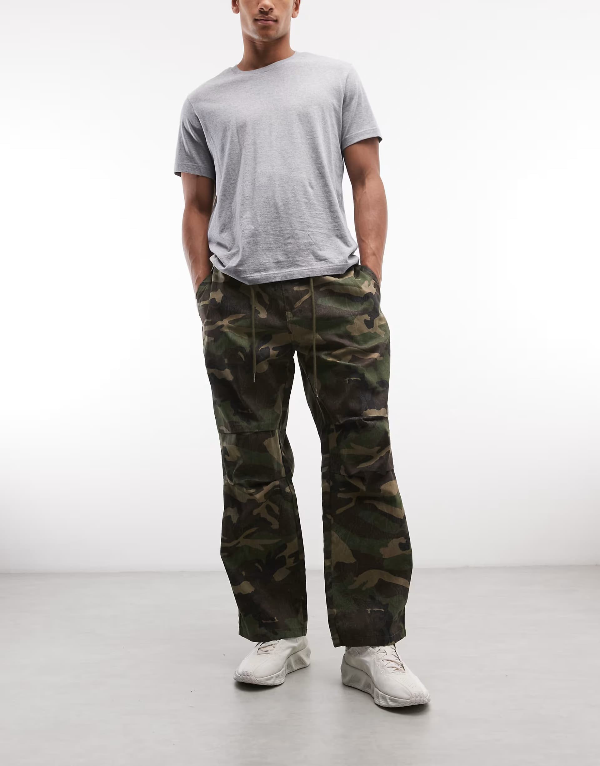 ASOS Sixth June paisley trousers in camo