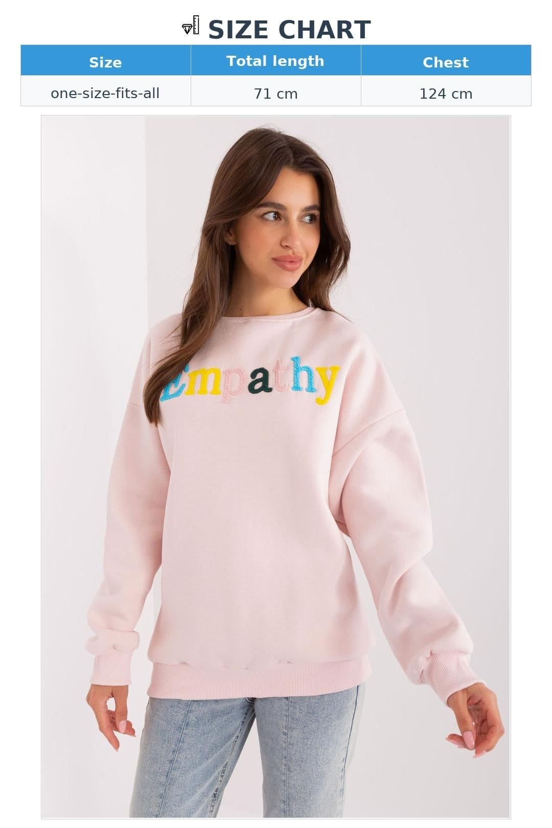 Love Lace Love Lace Women's Cotton Polyester Pullover Sweatshirt Graphic in Pink - 4