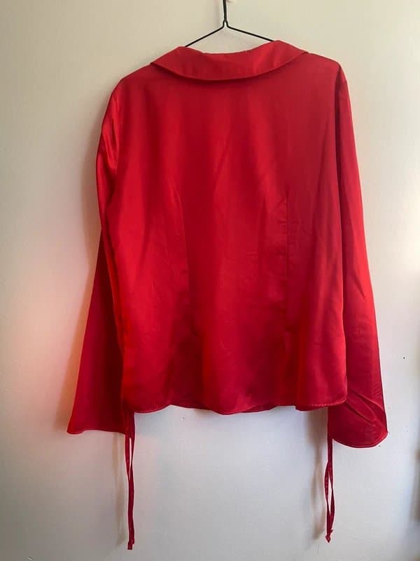 ASOS ASOS Design Red Silk Shirt