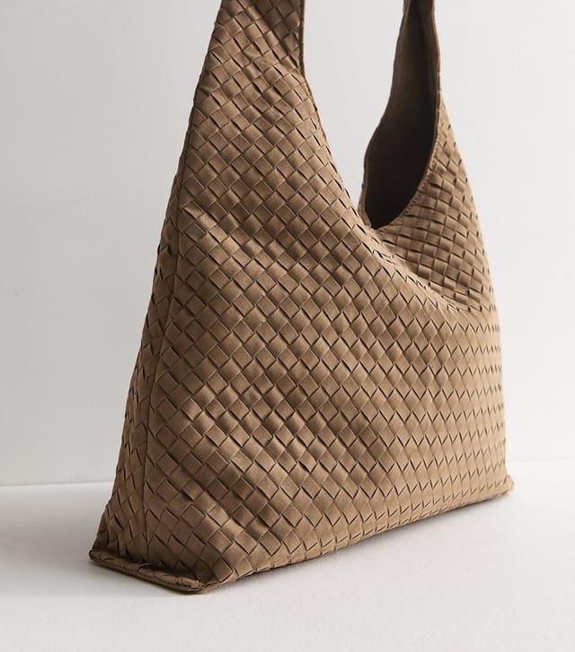 New Look Camel Weave Hobo Shoulder Bag New Look - 3