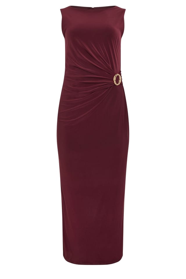 Star By Julien Macdonald Star by Julien Macdonald Women's Maxi Wrap Dress in Burgundy - 2