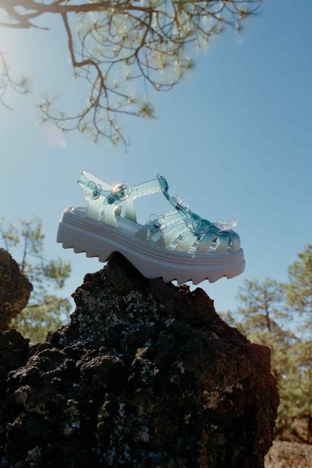 Melissa Shoes Melissa Shoes Women's Possession Platform Sakura x Susan Fang in Blue - 3