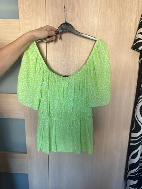 George Green Floral Print Off-Shoulder Top