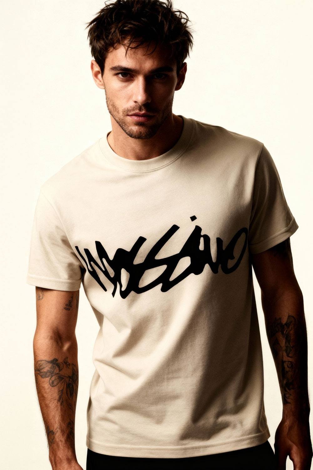 Mossimo Mossimo Men's Core Standard T-Shirt in Natural - 3