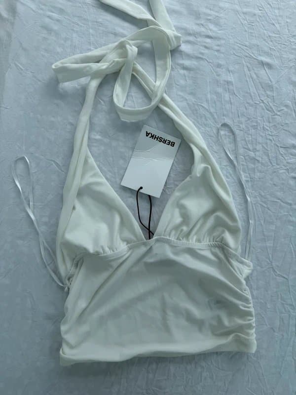 Bershka halter neck top bershka