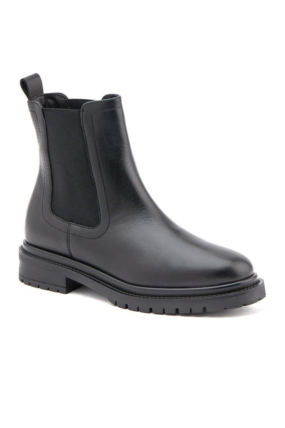 Jones Bootmaker Jones Bootmaker Black Leather Chelsea Boots