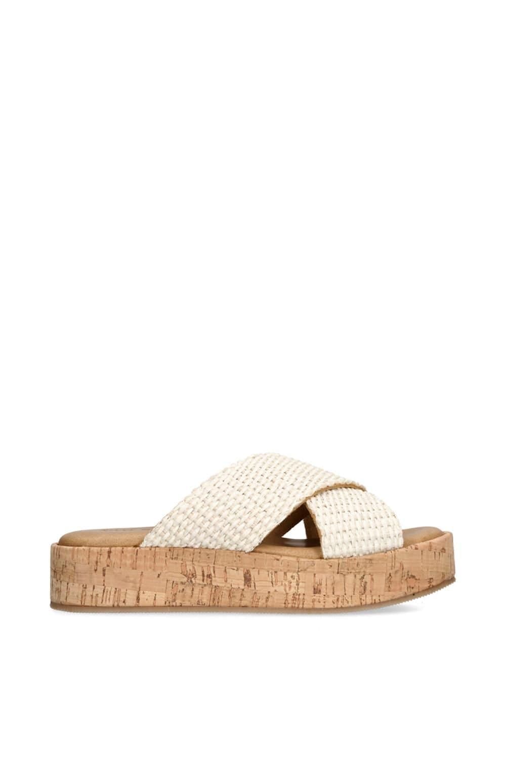 Steve Madden STEVE MADDEN Women's 'Tulum Cream Suede' Sandals
