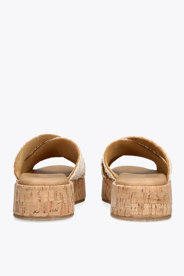 Steve Madden STEVE MADDEN Women's 'Tulum Cream Suede' Sandals - 3