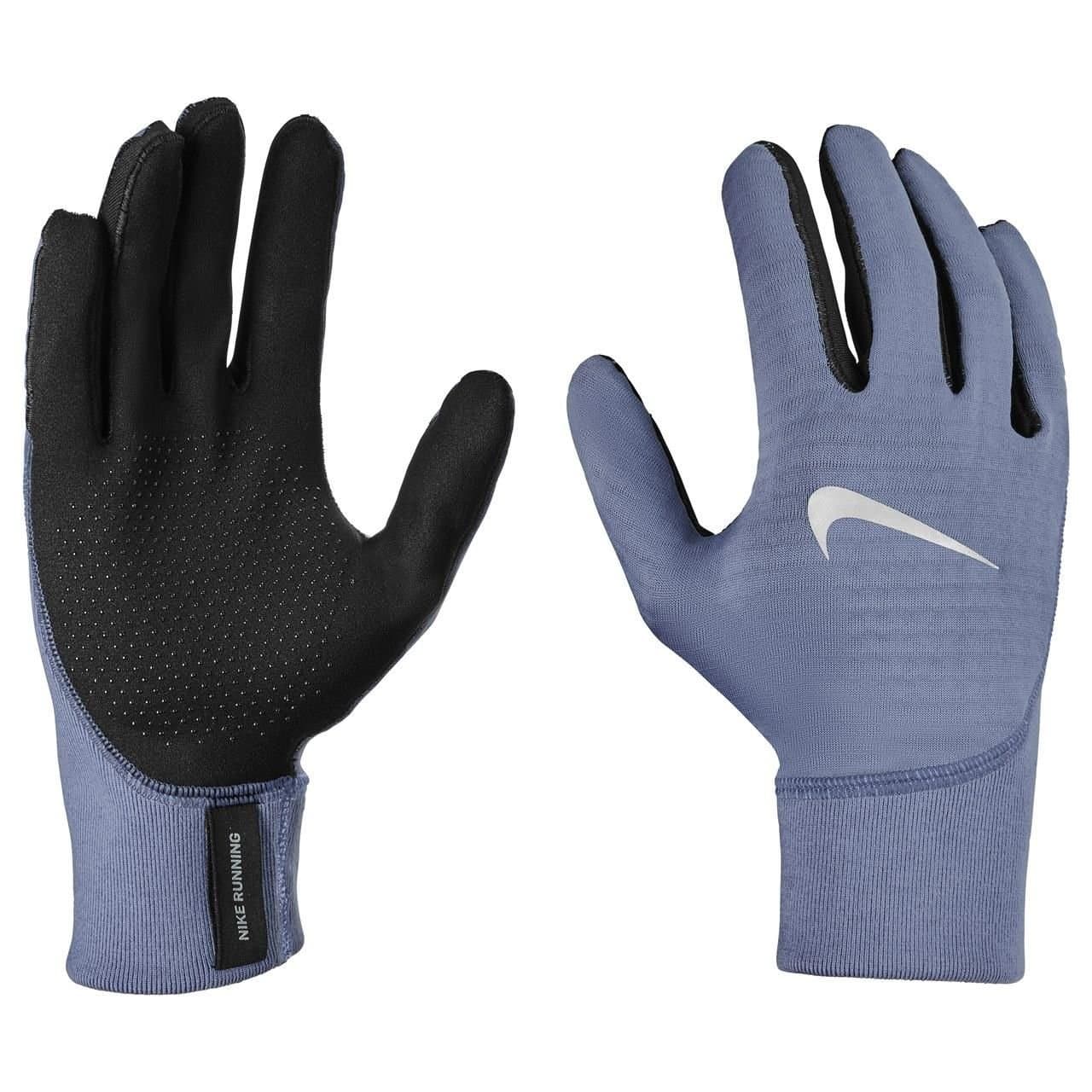 Nike Nike Men's Pacer Midweight Therma-Fit Running Gloves in Blue