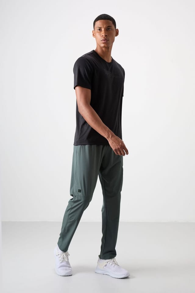 Tommy Life Tommy Life Men's Solid Pull-on Sweatpants in Green - 2