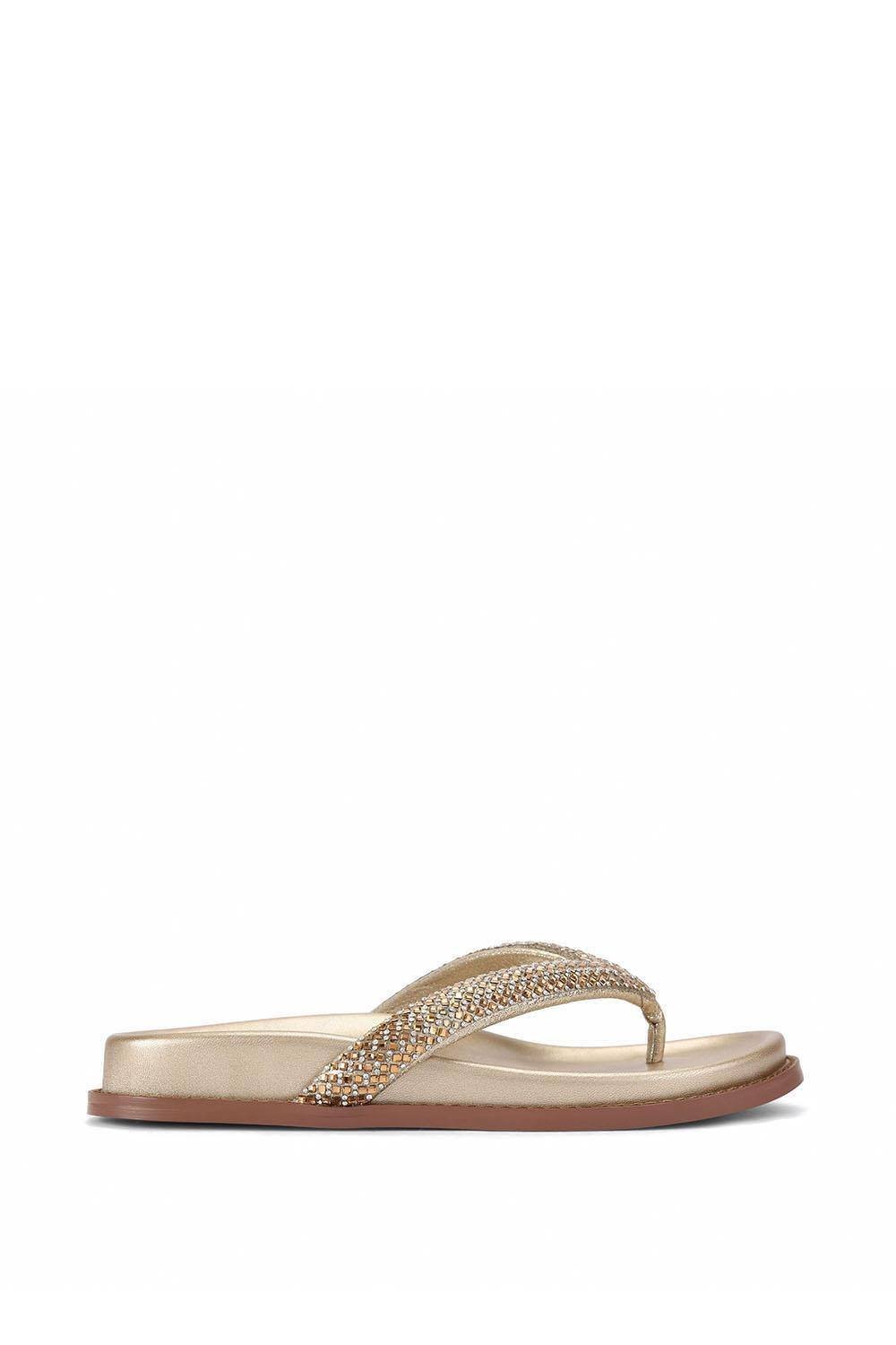 KG Kurt Geiger KG Kurt Geiger Women's 'Ryn' Sandals in Gold - 3