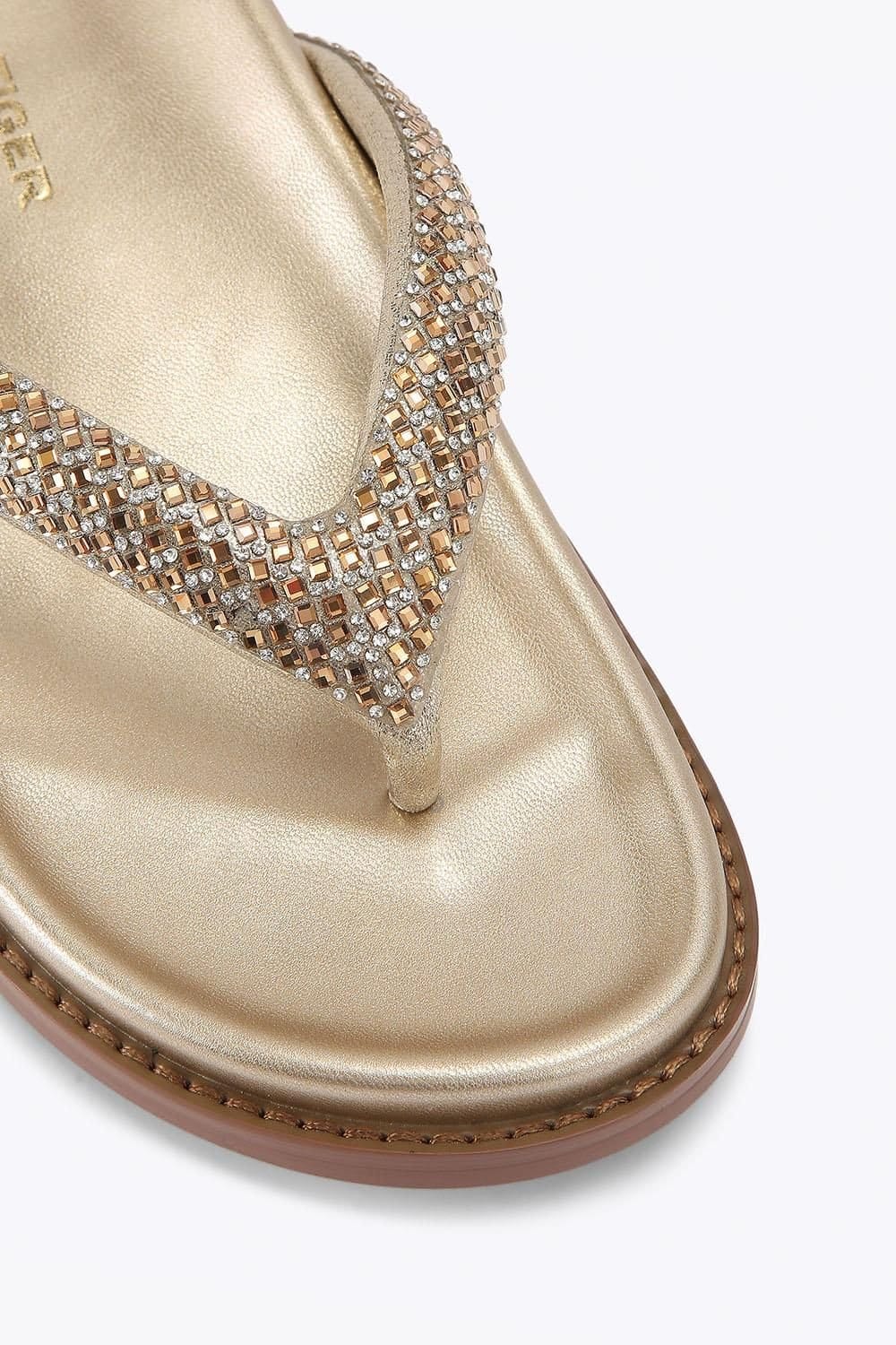 KG Kurt Geiger KG Kurt Geiger Women's 'Ryn' Sandals in Gold - 4