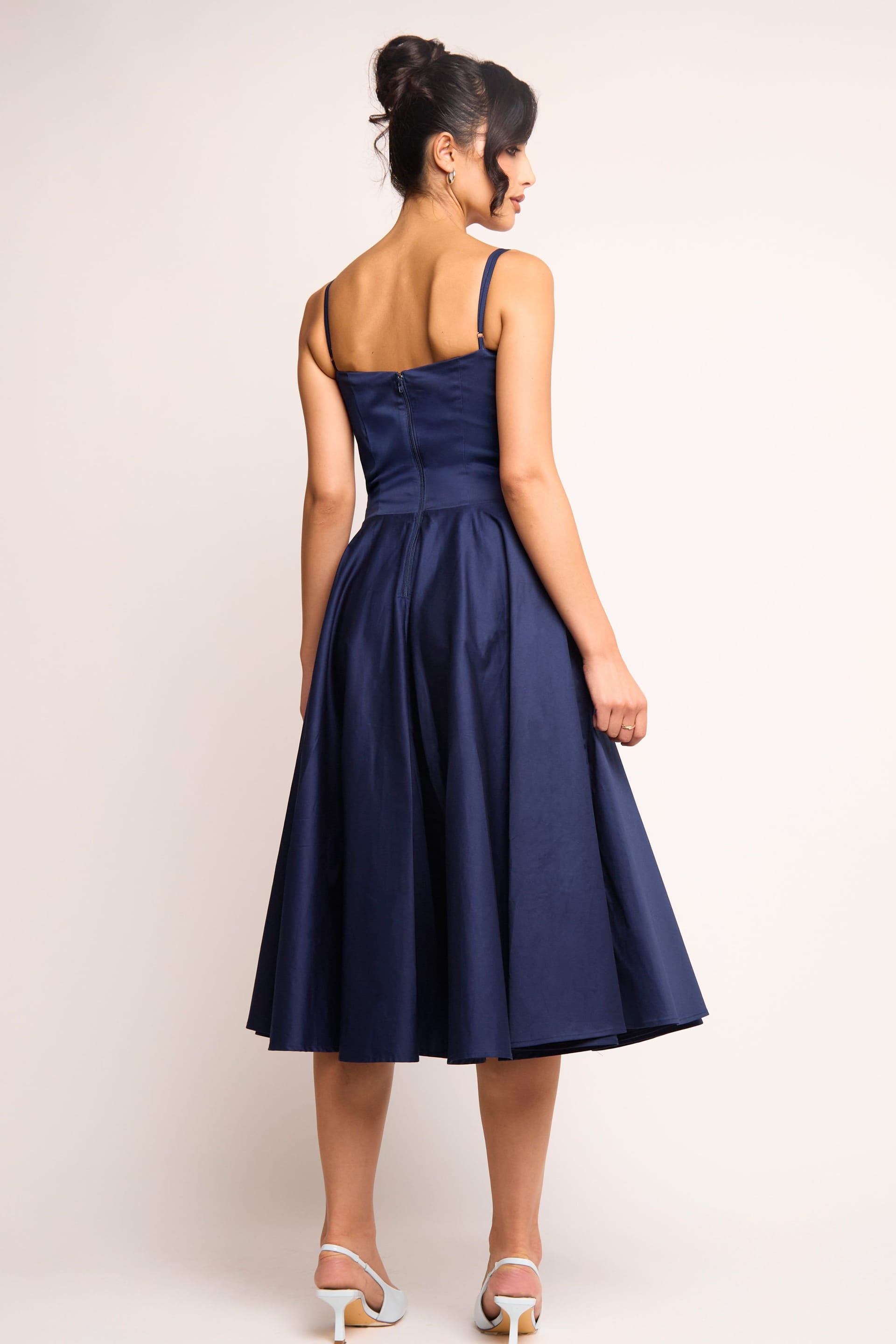 Jaded Rose Jaded Rose Women's Jade Navy Corset Midi Dress - 4