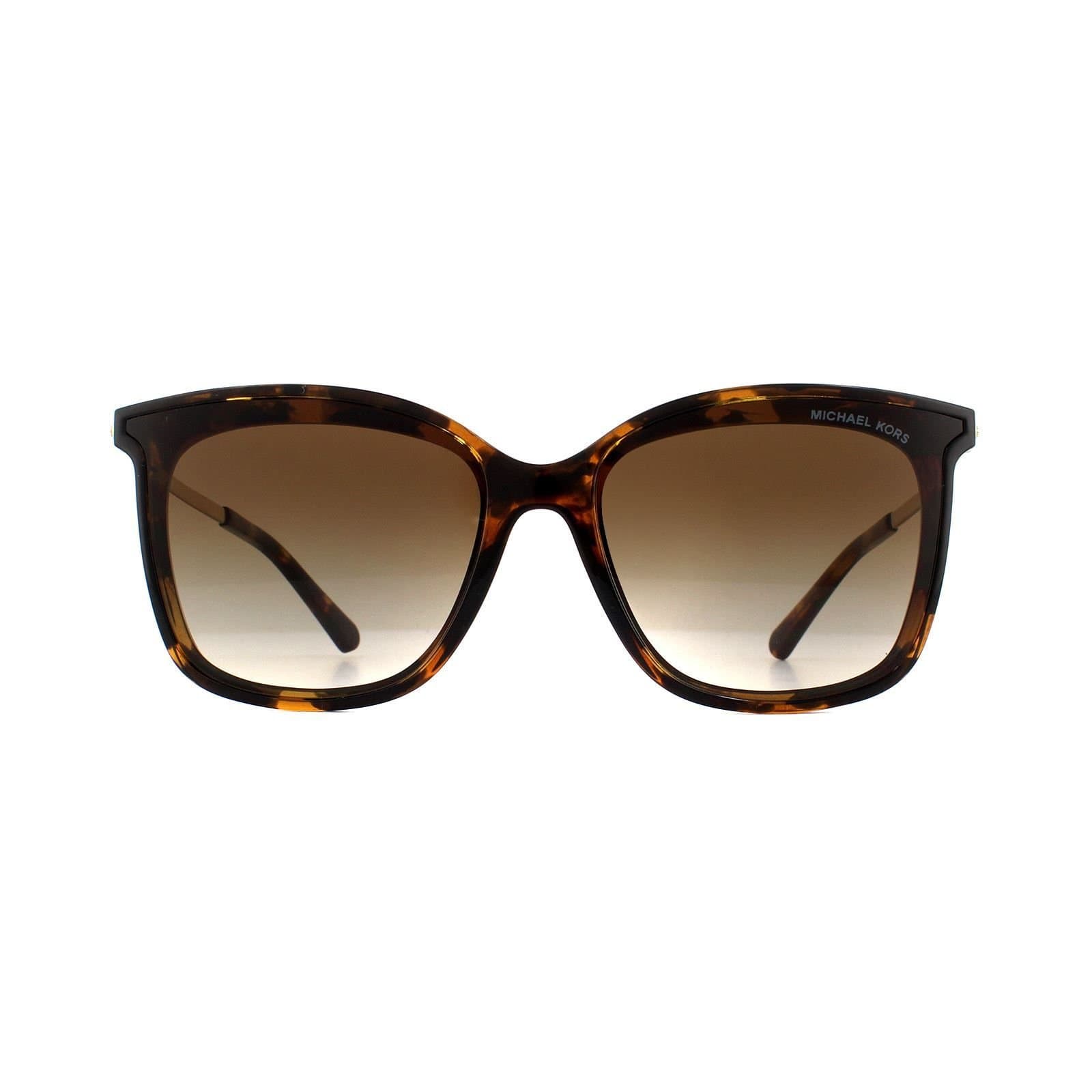 Michael Kors Michael Kors Women's Square Dark Tortoise Smoke Gradient Sunglasses in Brown