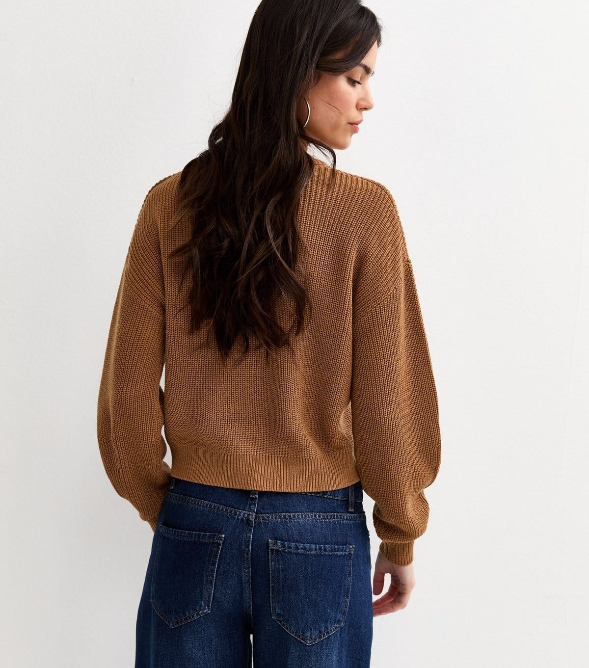 New Look Women's Tan Ribbed Crew Neck Knit Jumper New Look - 4