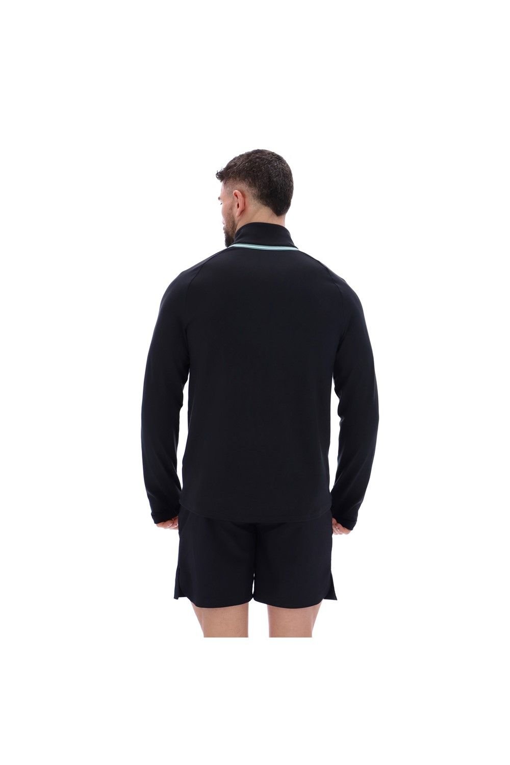 Ted Baker Ted Baker Men's Rory Soft Stretch Training 1/4 Zip in Black - 2