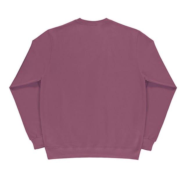 SG SG Men's Long Sleeve Crew Neck Sweatshirt Top in Dark Pink - 2