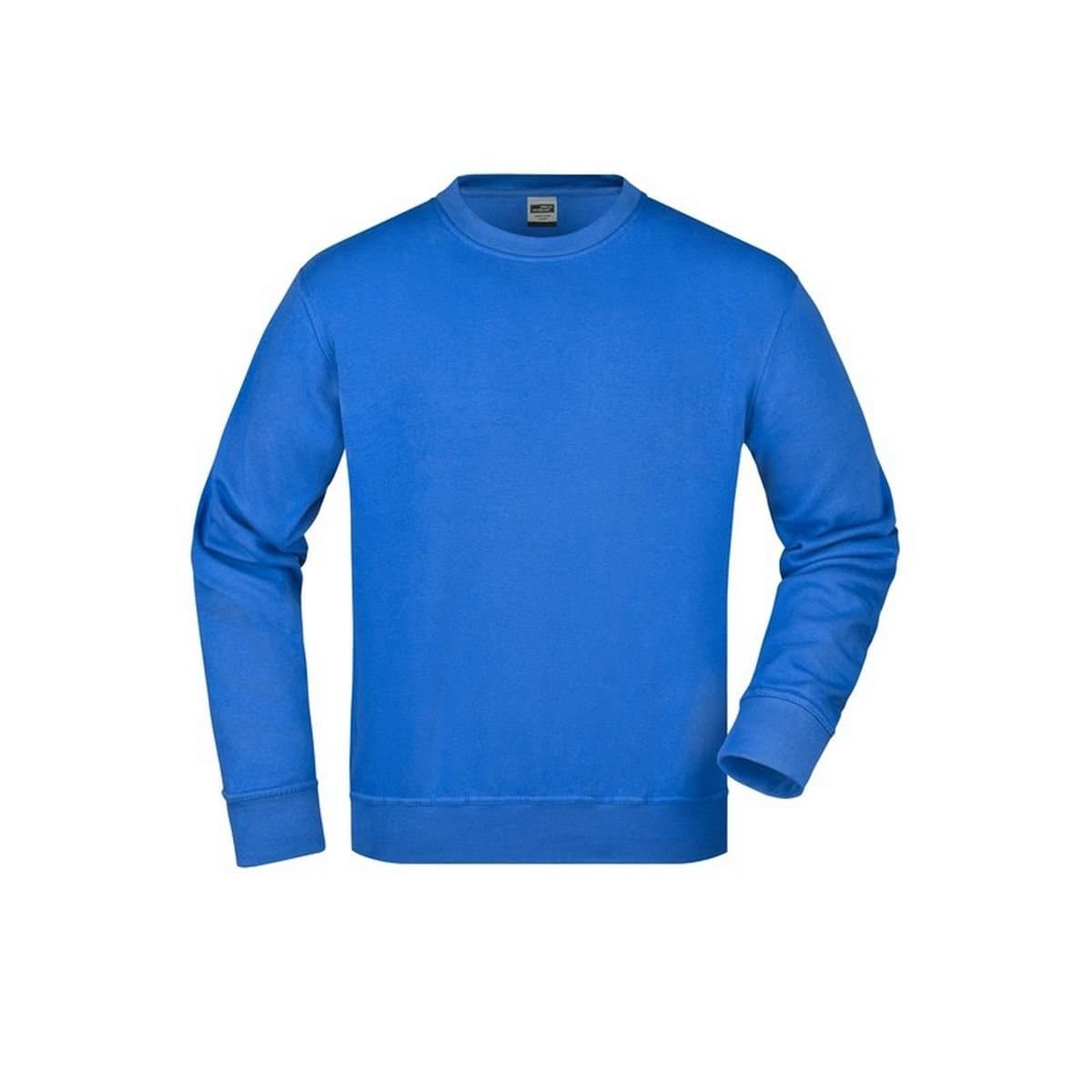 James and Nicholson James and Nicholson Men's Workwear Sweatshirt in Blue